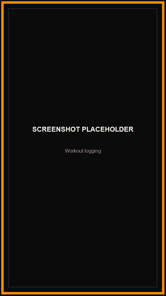 Barbell Forge screenshot placeholder — workout logging
